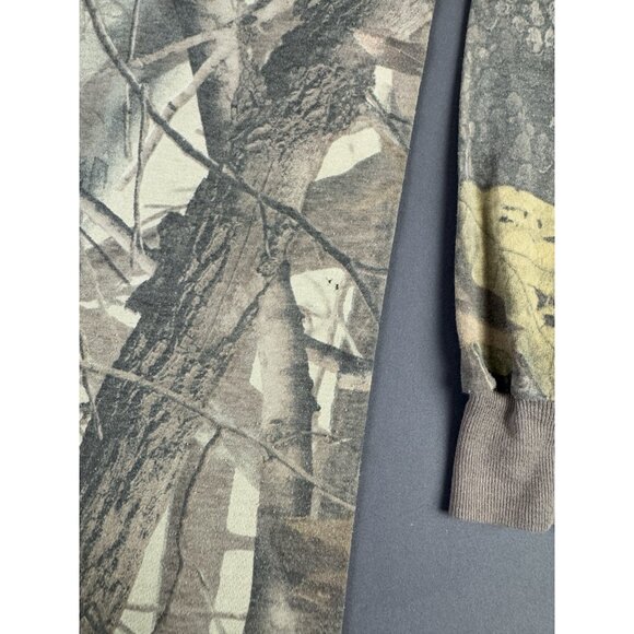 Rare Vintage Y2K Redhead Real Tree Camo Pocket Long Sleeve Shirt Outdoor Nature - Picture 10 of 12